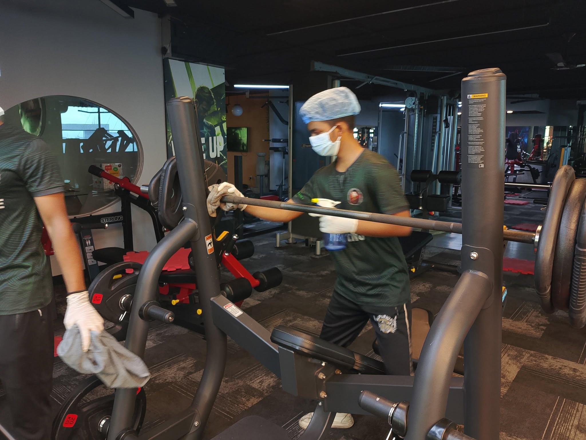 Floor and equipment cleaning routine at Cherry Drops