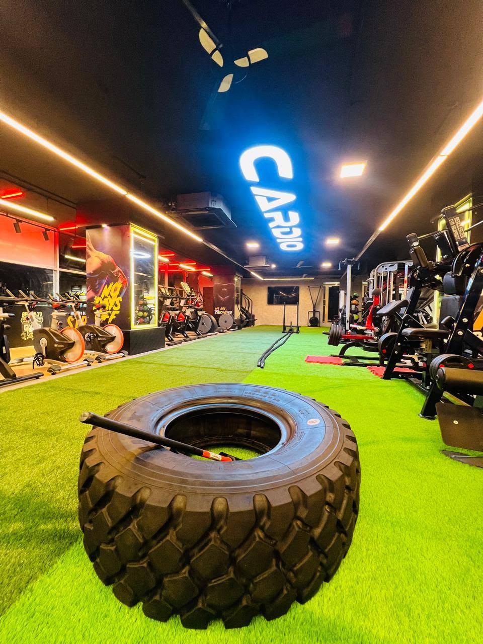 Training floor detail at Cherry Drops